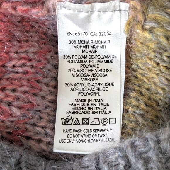 MOTH Anthropologie Rinda Rainbow Mohair Knit Long Duster Cardigan Vest XS/S - Picture 9 of 12